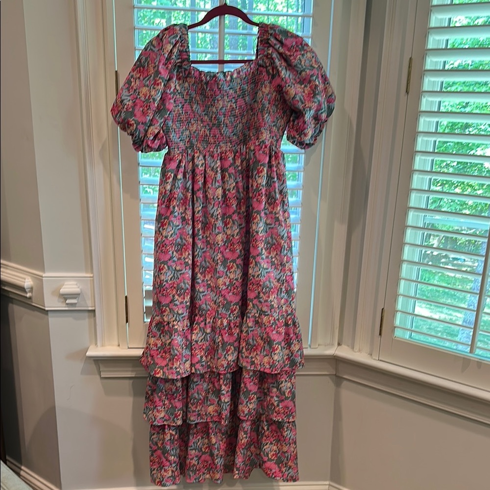 Free The Roses Floral Maxi Dress